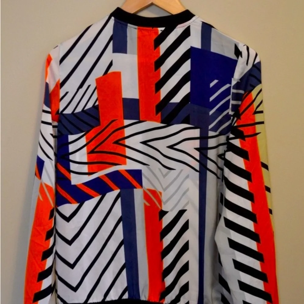 Abstract pattern bomber jacket - Picture 3 of 5